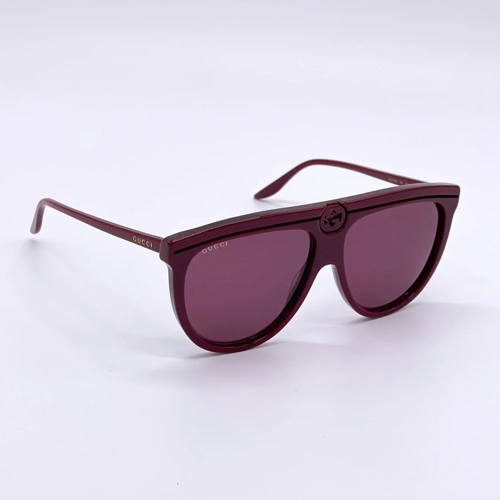 NEW GUCCI UNISEX BURGUNDY SUNGLASSES